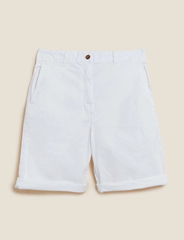 Discount ๐คฉ M&S Collection Cotton Rich High Waisted Chino Shorts ๐ 26 Discount ๐คฉ M&S Collection Cotton Rich High Waisted Chino Shorts ๐ - Image 26