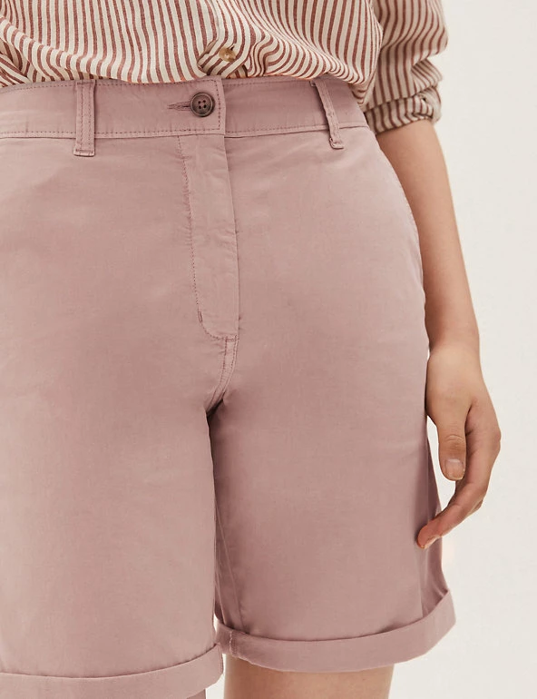 Discount ๐คฉ M&S Collection Cotton Rich High Waisted Chino Shorts ๐ 10 Discount ๐คฉ M&S Collection Cotton Rich High Waisted Chino Shorts ๐ - Image 10