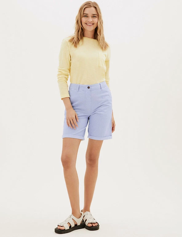 Discount ๐คฉ M&S Collection Cotton Rich High Waisted Chino Shorts ๐ 21 Discount ๐คฉ M&S Collection Cotton Rich High Waisted Chino Shorts ๐ - Image 21