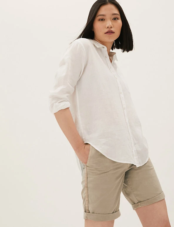 Discount ๐คฉ M&S Collection Cotton Rich High Waisted Chino Shorts ๐ 13 Discount ๐คฉ M&S Collection Cotton Rich High Waisted Chino Shorts ๐ - Image 13