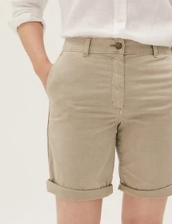 Discount ๐คฉ M&S Collection Cotton Rich High Waisted Chino Shorts ๐ 62 Discount ๐คฉ M&S Collection Cotton Rich High Waisted Chino Shorts ๐ -Women's Holiday Shop Sales SD 01 T57 3061 YF X EC 2