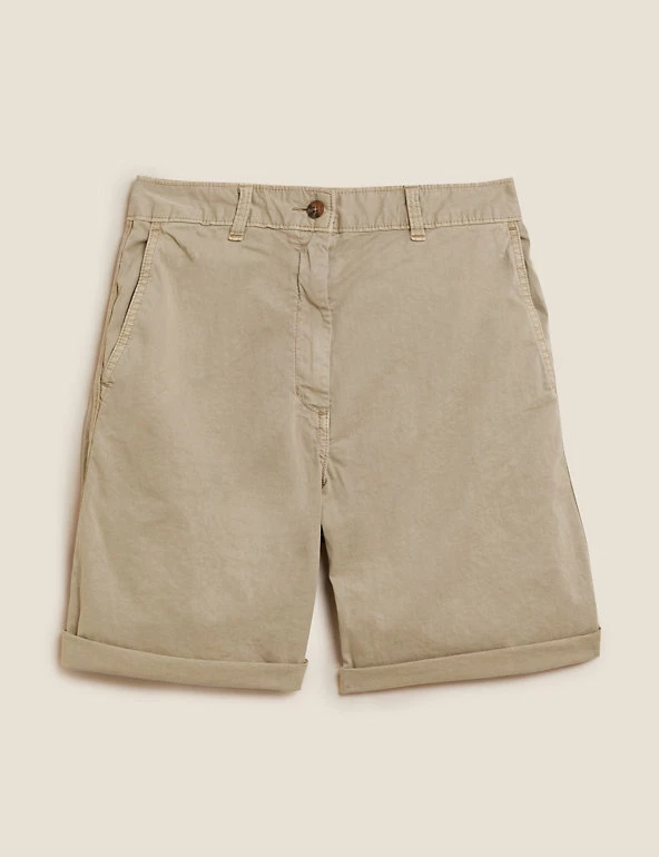 Discount ๐คฉ M&S Collection Cotton Rich High Waisted Chino Shorts ๐ 14 Discount ๐คฉ M&S Collection Cotton Rich High Waisted Chino Shorts ๐ - Image 14