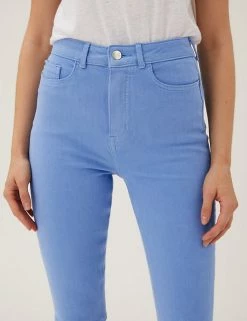 Deals 💯 M&S Collection Magic Shaping Denim Knee Length Shorts ✔️ -Women's Holiday Shop Sales SD 01 T57 3732 OT X EC 2
