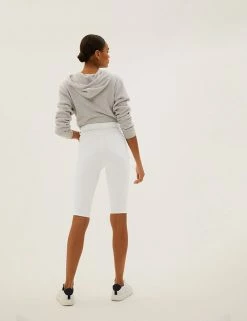 Deals 💯 M&S Collection Magic Shaping Denim Knee Length Shorts ✔️ -Women's Holiday Shop Sales SD 01 T57 3732 P6 X EC 2