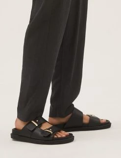 Deals ✨ M&S Collection Linen Rich Tapered Ankle Grazer Trousers 🎉 -Women's Holiday Shop Sales SD 01 T57 7086 Y0 X EC 4