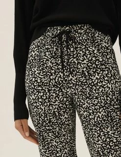 Deals ✨ M&S Collection Linen Rich Tapered Ankle Grazer Trousers 🎉 -Women's Holiday Shop Sales SD 01 T57 7086 Y4 X EC 2