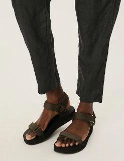 Best deal ⌛ M&S Collection Pure Linen Belted Tapered Trousers ✨ 31 Best deal ⌛ M&S Collection Pure Linen Belted Tapered Trousers ✨ -Women's Holiday Shop Sales SD 01 T57 7146 Y0 X EC 3