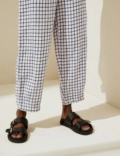 Cheapest ⌛ M&S Collection Pure Linen Belted Balloon Trousers ✔️ -Women's Holiday Shop Sales SD 01 T57 7687 V4 X EC 3