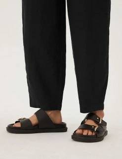 Cheapest ⌛ M&S Collection Pure Linen Belted Balloon Trousers ✔️ -Women's Holiday Shop Sales SD 01 T57 7687 Y0 X EC 3