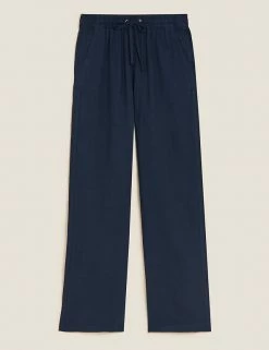 Best deal ✔️ M&S Collection Linen Rich Wide Leg Trousers ✔️ -Women's Holiday Shop Sales SD 01 T57 7996 F0 X EC 90