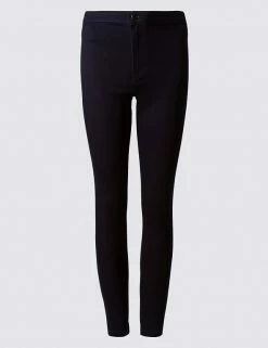 Best deal 🛒 M&S Collection High Waisted Super Skinny 👖 Jeans 😉 -Women's Holiday Shop Sales SD 01 T57 8605 XB X EC 90