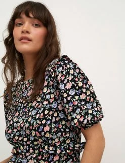 Coupon 🔥 Nobody's Child 👗 Dresses Floral Round Neck Midaxi Tea 👗 Dress 🥰 -Women's Holiday Shop Sales SD 01 T82 2913 ZZ X EC 2