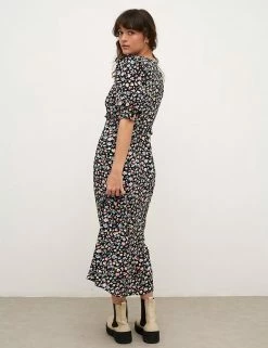 Coupon 🔥 Nobody's Child 👗 Dresses Floral Round Neck Midaxi Tea 👗 Dress 🥰 -Women's Holiday Shop Sales SD 01 T82 2913 ZZ X EC 3