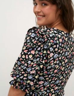 Coupon 🔥 Nobody's Child 👗 Dresses Floral Round Neck Midaxi Tea 👗 Dress 🥰 -Women's Holiday Shop Sales SD 01 T82 2913 ZZ X EC 4