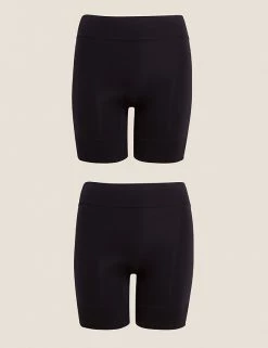 Best Pirce ⭐ M&S Collection Shapewear 2pk Anti-Chafe Shorts 🤩
