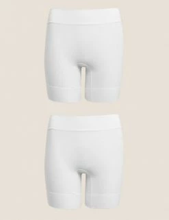 Best Pirce ⭐ M&S Collection Shapewear 2pk Anti-Chafe Shorts 🤩 -Women's Holiday Shop Sales SD 02 T32 1100 Z0 X EC 0