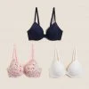 Best deal 🎁 M&S Collection 3pk Wired Plunge T-Shirt Bras A-E ✨