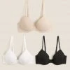 Brand new 🔔 M&S Collection 3pk Wired Plunge T-Shirt Bras A-E 🧨