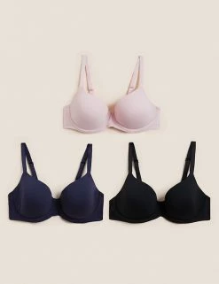 Discount ✨ M&S Collection 3pk Wired Full Cup T-Shirt Bras A-E 🎁