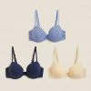 Cheapest ✔️ M&S Collection 3pk Wired T-Shirt Bras A-E 😍