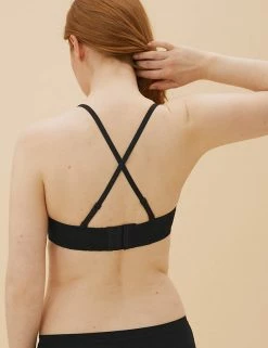 Hot Sale 💯 M&S Collection Bras Lace Padded Bandeau Strapless Bra A-E ⌛ -Women's Holiday Shop Sales SD 02 T33 2959A Y0 X EC 3