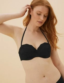 Hot Sale 💯 M&S Collection Bras Lace Padded Bandeau Strapless Bra A-E ⌛ -Women's Holiday Shop Sales SD 02 T33 2959A Y0 X EC 4