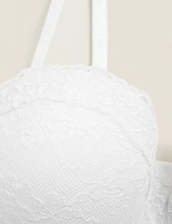 Hot Sale 💯 M&S Collection Bras Lace Padded Bandeau Strapless Bra A-E ⌛ -Women's Holiday Shop Sales SD 02 T33 2959A Z0 X EC 5