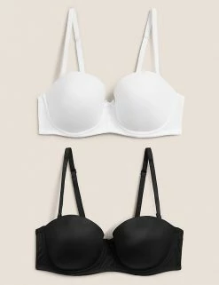 Flash Sale 😀 M&S Collection 2pk Padded Multiway Bras A-E ✨