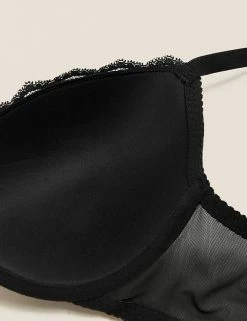 Discount 👏 M&S Collection Bras Lace Padded Plunge Wired Bra A-E 🤩 -Women's Holiday Shop Sales SD 02 T33 8712 Y0 X EC 4