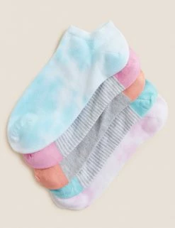 Outlet 🎉 M&S Collection 🧦 Socks 5pk Cotton Rich Seamless Toes Trainer Liners™ 🎉