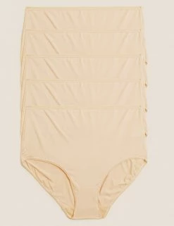 Flash Sale 🌟 M&S Collection Knickers 5pk No VPL Microfibre Full Briefs ❤️ -Women's Holiday Shop Sales SD 02 T61 4104 AX X EC 0