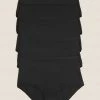 Flash Sale 🌟 M&S Collection Knickers 5pk No VPL Microfibre Full Briefs ❤️