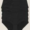 Best Pirce 🛒 M&S Collection 5pk No VPL Microfibre Midi Knickers 🔥