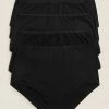 Cheap 🎉 M&S Collection Knickers 5pk No VPL Cotton Modal Full Briefs 👍