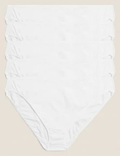 Coupon ๐ M&S Collection 5pk No VPL Cotton Modal High Leg Knickers ๐