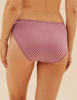 Best deal ❤️ M&S Collection 5pk Cotton Lycra® Ditsy Print High Leg Knickers 🛒 -Women's Holiday Shop Sales SD 02 T61 4956L A4 X EC 2