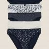 Best deal ❤️ M&S Collection 5pk Cotton Lycra® Ditsy Print High Leg Knickers 🛒