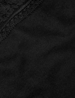 Promo 🎉 M&S Collection 5pk Cotton Lycra® & Lace Midi Knickers 🔥 -Women's Holiday Shop Sales SD 02 T61 5022M Y0 X EC 4