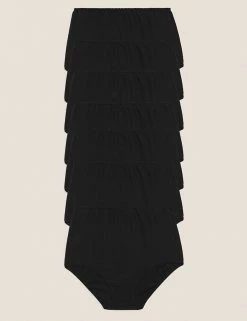 Outlet π M&S Collection Knickers 7pk Pure Cotton High Rise Full Briefs βοΈ