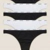 Brand new ✨ Knickers 5pk Supima Cotton Body 🩴 Thongs 🥰