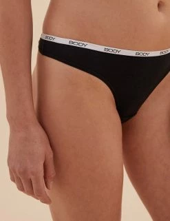 Brand new ✨ Knickers 5pk Supima Cotton Body 🩴 Thongs 🥰 -Women's Holiday Shop Sales SD 02 T61 7057T Y4 X EC 1