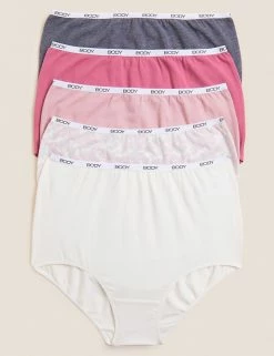 Top 10 💯 BODY Knickers 5pk Supima Cotton Rich Full Briefs 😀
