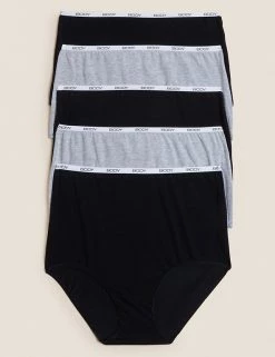 Top 10 💯 BODY Knickers 5pk Supima Cotton Rich Full Briefs 😀 -Women's Holiday Shop Sales SD 02 T61 7761F T4 X EC 0