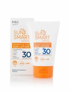 New 🎁 Sun Smart Sensitive Face Sun Lotion SPF30 50ml 🛒