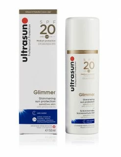 Outlet ❤️ Ultrasun Sensitive Skin Glimmer SPF 20 150ml 😍