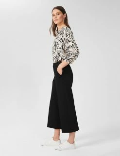 Best Sale 🥰 HOBBS Wide Leg Cropped Trousers ✨ -Women's Holiday Shop Sales SD 08 T83 1291 Y0 X EC 1