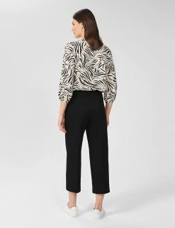 Best Sale 🥰 HOBBS Wide Leg Cropped Trousers ✨ -Women's Holiday Shop Sales SD 08 T83 1291 Y0 X EC 2