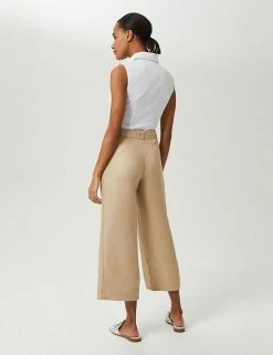 Best deal 👍 HOBBS 👕 Shirts & Blouses Cotton Rich Collared Fitted Sleeveless 👕 Shirt 🥰 -Women's Holiday Shop Sales SD 08 T83 2167 Z0 X EC 1