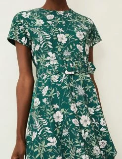Best reviews of ✨ Phase Eight 👗 Dresses Floral Round Neck Belted Midi 👗 Dress 🔔 -Women's Holiday Shop Sales SD 08 T83 3243 J0 X EC 4