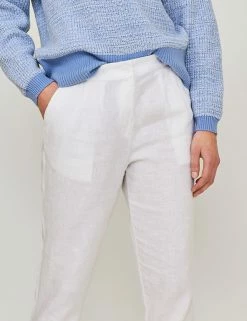 Buy 🔔 White Stuff Pure Linen Trousers 🥰 -Women's Holiday Shop Sales SD 08 T83 3529 Z0 X EC 3